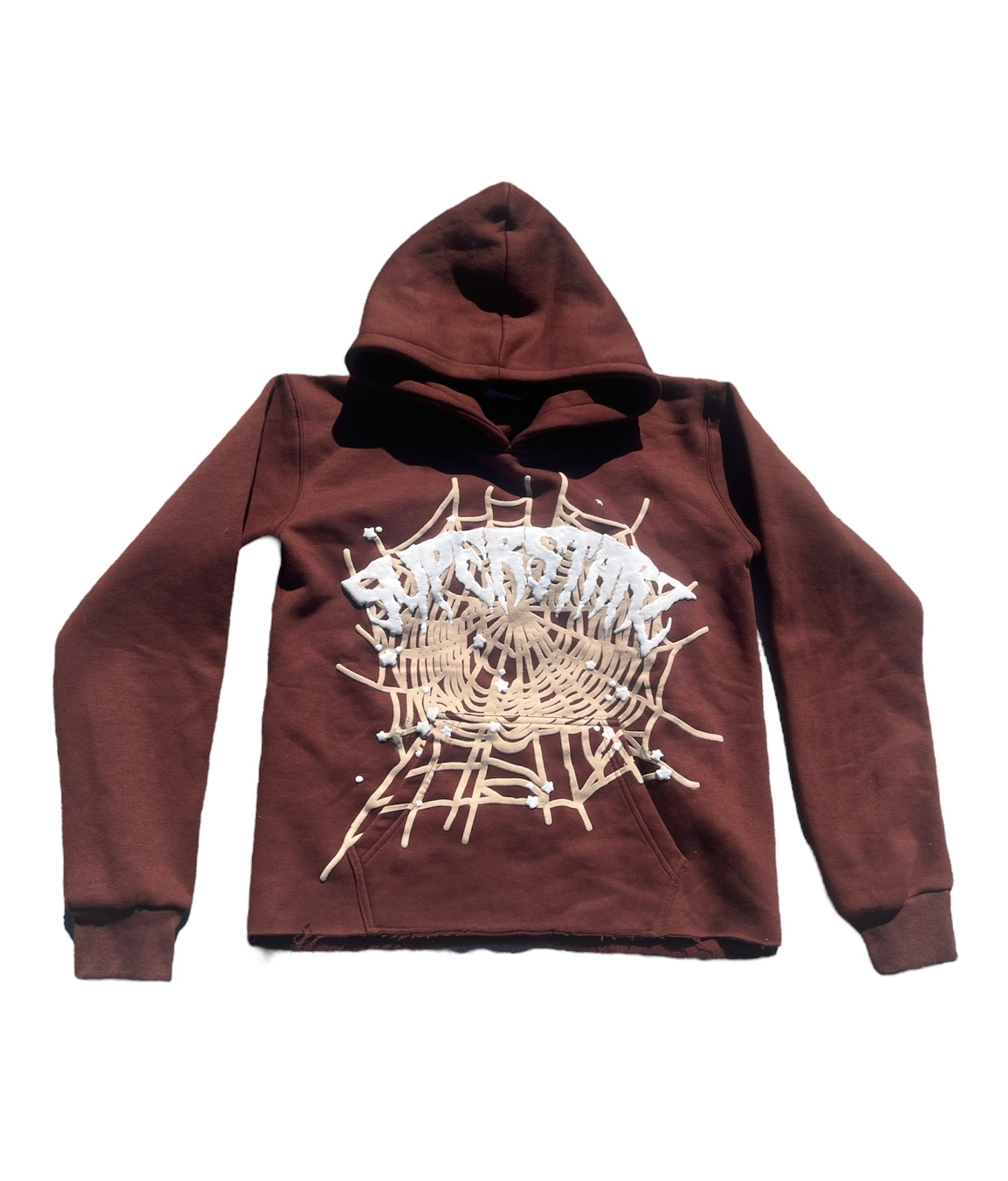 BROWN “WEB” HOODIE